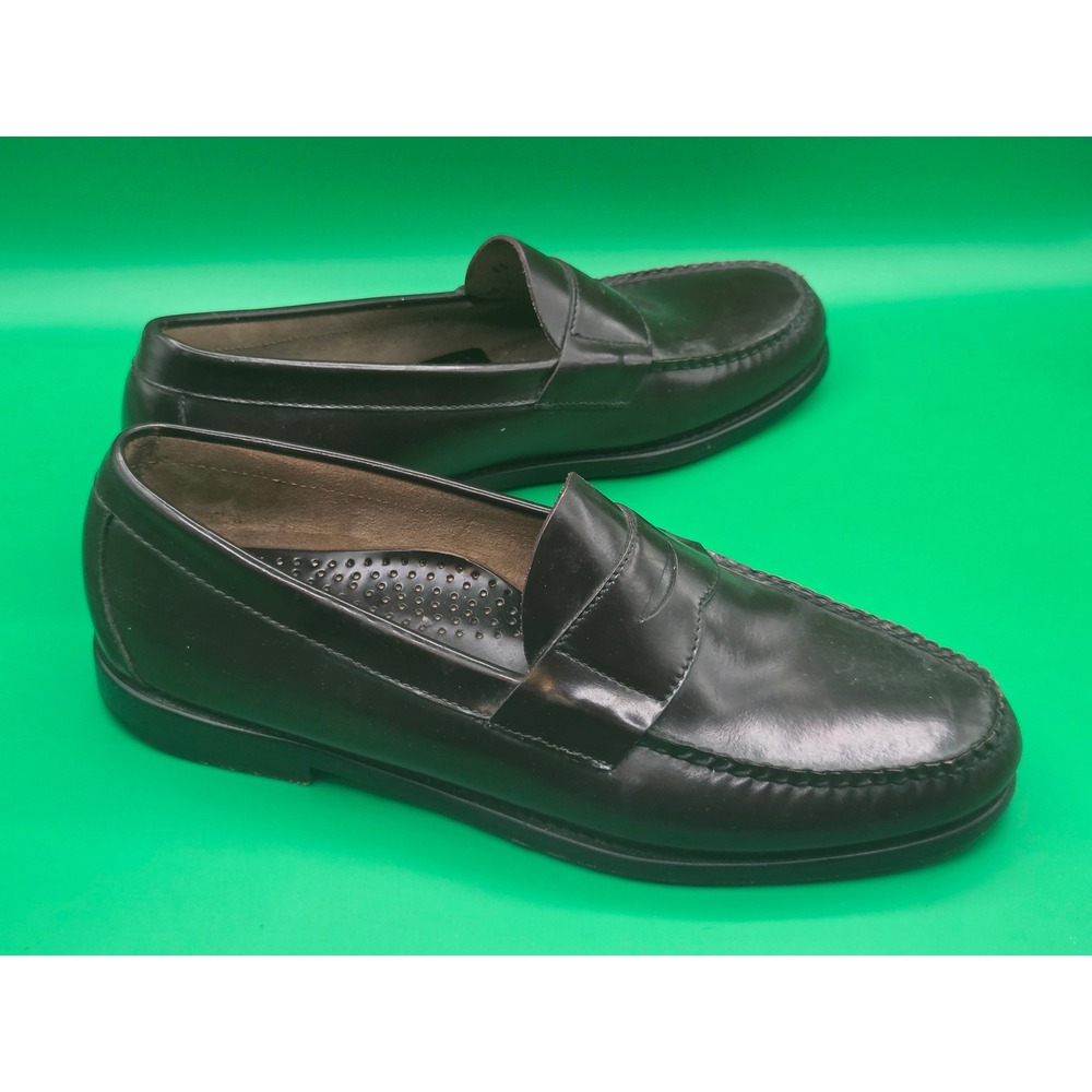 Brooks Brothers 346 Mens Burgundy Leather Penny Loafers Hand Sewn 11 D 5229